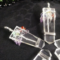 Quartz Chakra Tree Pendant