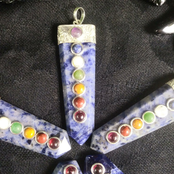 Sodalite Chakra Pendant