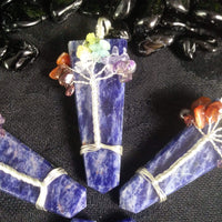 Sodalite Chakra Tree Pendant