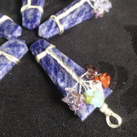 Sodalite Chakra Tree Pendant