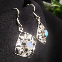 Ethiopian Opal in Sterling Silver Earrings CLOSEOUT