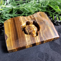 Tiger's Eye Slab Carvings (various)