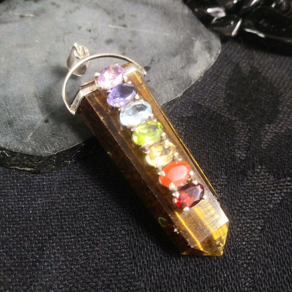 Tiger's Eye Chakra Pendant (12.7 g)