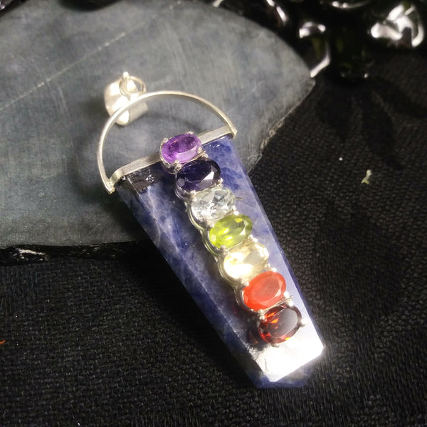 Sodalite Chakra Pendant