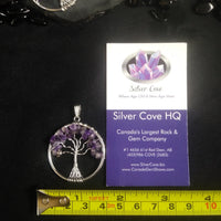 Amethyst Tree of Life Pendant