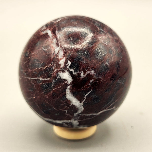 Red Zebra Marble Sphere
