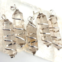 Double-Terminated Smoky Quartz Pendant