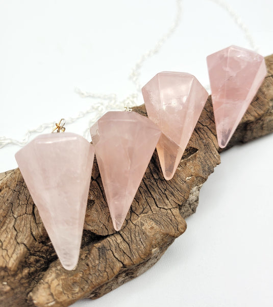 Rose Quartz Point Pendulum