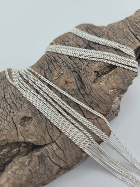 Sterling Silver Fine Curb Chains