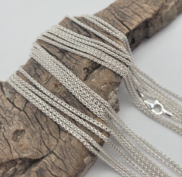 Sterling Silver Wheat Chains