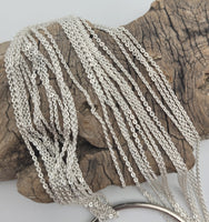 Sterling Silver Flat Cable Chains