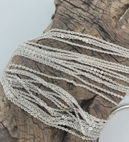 Sterling Silver Flat Cable Chains
