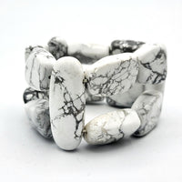 White Howlite Stretch Bracelet