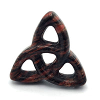 Red Zebra Marble Triquetera Carving