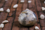 White Agate Palm Stone