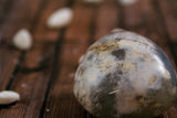 White Agate Palm Stone