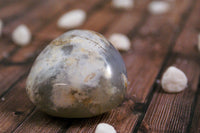 White Agate Palm Stone