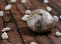 White Agate Palm Stone