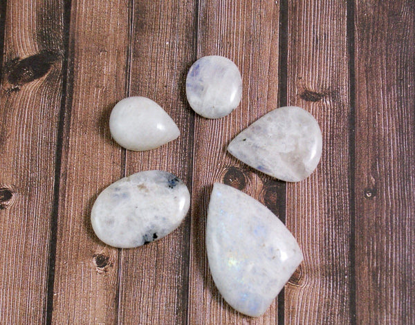 Rainbow Moonstone Cabochons