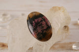 Rhodonite In Quartz Cabochons