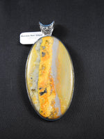 Bumblebee Jasper Sterling Silver Pendant