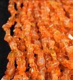 Triangular Carnelian Bead Strand