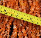 Triangular Carnelian Bead Strand