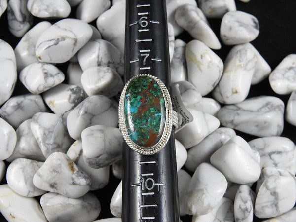 Chrysocolla Sterling Silver Ring