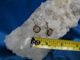 Rose Quartz in Sterling Silver Earrings (35)
