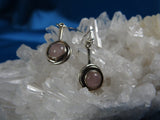 Rose Quartz in Sterling Silver Earrings (35)