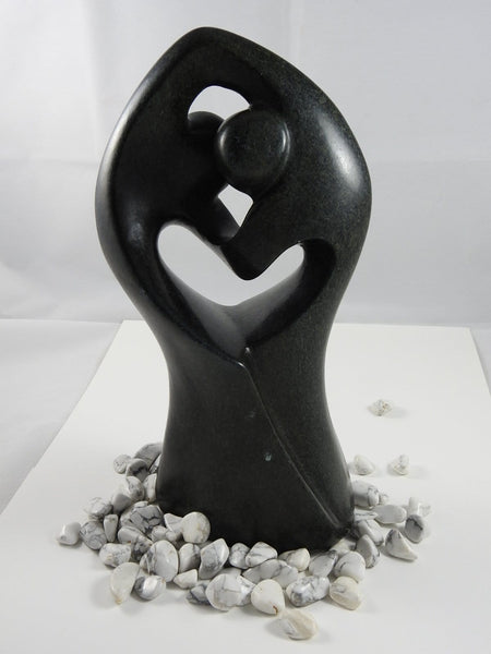Soapstone "Family of Two" Carving