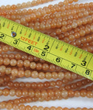 Orange Aventurine Bead Strand