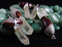 Shiva Lingam & Himalayan Quartz Pendant