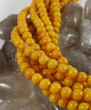 Orange Marble Bead Strand