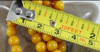 Orange Marble Bead Strand