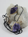 Amethyst Cluster Necklace CLOSEOUT