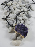 Amethyst Cluster Necklace CLOSEOUT