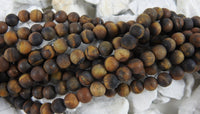 Matte Tigers Eye Bead Strand