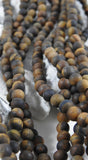 Matte Tigers Eye Bead Strand