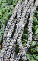 Matte Dalmatian Jasper Bead Strand