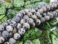 Matte Dalmatian Jasper Bead Strand