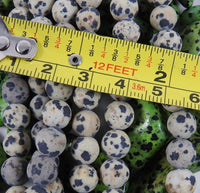 Matte Dalmatian Jasper Bead Strand