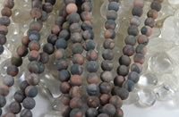Matte Rainbow Jasper Bead Strand