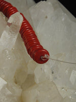 Red Magnesite Bead Strand (Dyed)