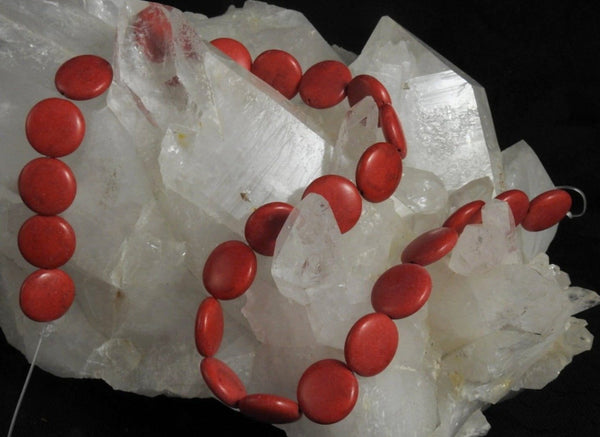 Red Magnesite Bead Strand