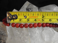 Red Magnesite Bead Strand (Dyed)
