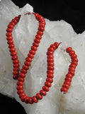 Red Magnesite Bead Strand (Dyed)