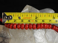 Red Magnesite Bead Strand (Dyed)