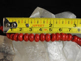 Red Magnesite Bead Strand (Dyed)