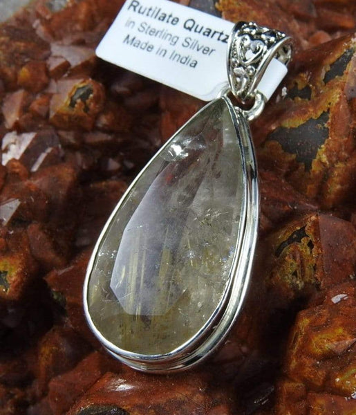 Rutilated Quartz Pendant CLOSEOUT